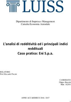 L'analisi di redditività ed i principali indici reddituali Caso pratico: Eni S.p.a - Dipartimento di Impresa e Management Cattedra Economia Aziendale