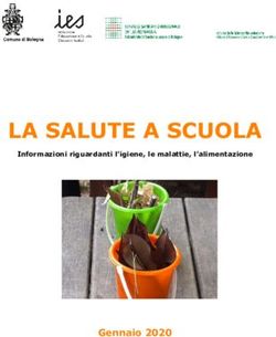 LA SALUTE A SCUOLA - Gennaio 2020 - Informazioni riguardanti l'igiene, le malattie, l'alimentazione - Istituzione Educazione e ...