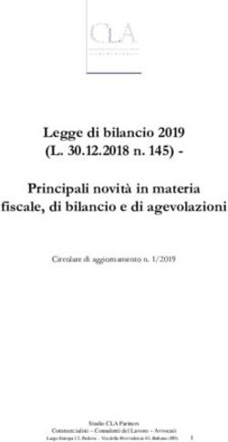 Legge di bilancio 2019 (L. 30.12.2018 n. 145) - Principali novità in materia fiscale, di bilancio e di agevolazioni - Ordine Architetti Padova