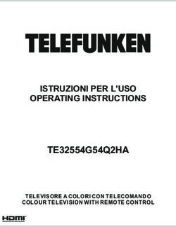 ISTRUZIONI PER L'USO OPERATING INSTRUCTIONS TE32554G54Q2HA - TELEVISORE A COLORI CON TELECOMANDO COLOUR TELEVISION WITH REMOTE CONTROL - Telefunken