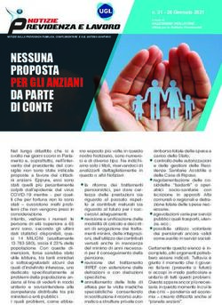 NESSUNA PROPOSTA PER GLI ANZIANI DA PARTE DI CONTE