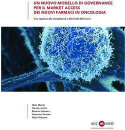 UN NUOVO MODELLO DI GOVERNANCE PER IL MARKET ACCESS DEI NUOVI FARMACI IN ONCOLOGIA