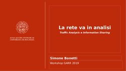 La rete va in analisi - Simone Bonetti Workshop GARR 2019 - Traffic Analysis e Information Sharing