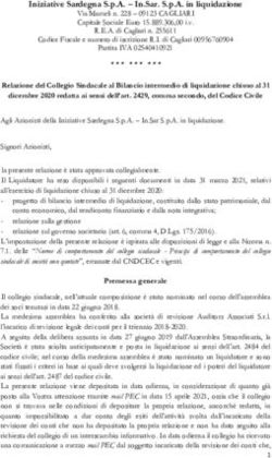 Iniziative Sardegna S.p.A - In.Sar. S.p.A. in liquidazione