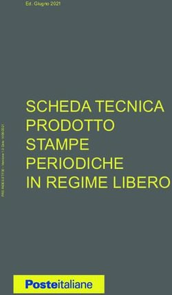 SCHEDA TECNICA PRODOTTO PERIODICO ROC - Ed. Giugno 2021 - Poste Italiane
