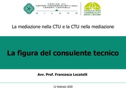 La figura del consulente tecnico - La mediazione nella CTU e la CTU nella mediazione