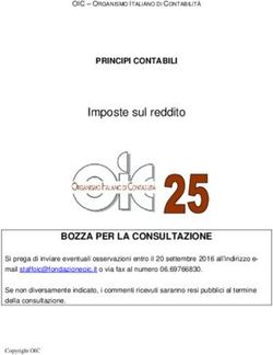 Imposte sul reddito BOZZA PER LA CONSULTAZIONE - OIC
