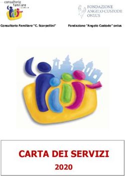 CARTA DEI SERVIZI 2020 - Consultorio Familiare "C. Scarpellini"
