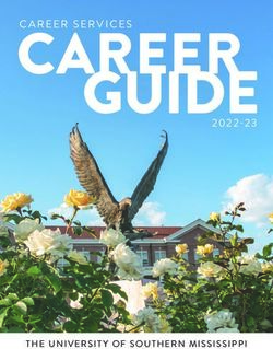 CAREER GUIDE 2022-23 - THE UNIVERSIT Y OF SOUTHERN MISSISSIPPI