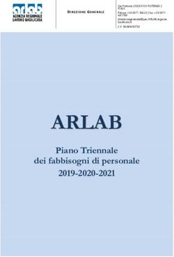 AARRLLAABB Piano Triennale dei fabbisogni di personale 2019-2020-2021