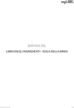 BIRMAX SRL LIBRO DEGLI INGREDIENTI - ISOLA DELLA BIRRA