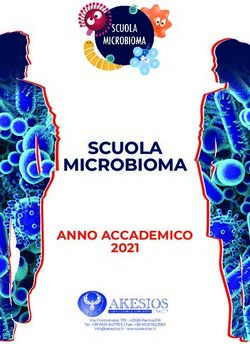 SCUOLA MICROBIOMA ANNO ACCADEMICO 2021