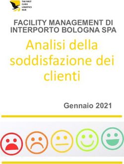 Analisi della soddisfazione dei clienti - FACILITY MANAGEMENT DI INTERPORTO BOLOGNA SPA - Gennaio 2021