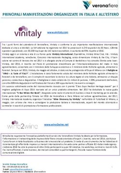 PRINCIPALI MANIFESTAZIONI ORGANIZZATE IN ITALIA E ALL'ESTERO - Veronafiere