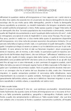 CENTRI STORICI E IMMIGRAZIONE