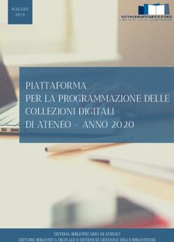 PIATTAFORMA PER LA PROGRAMMAZIONE DELLE COLLEZIONI DIGITALI DI ATENEO - ANNO 2020 - MAGGIO - Unipa