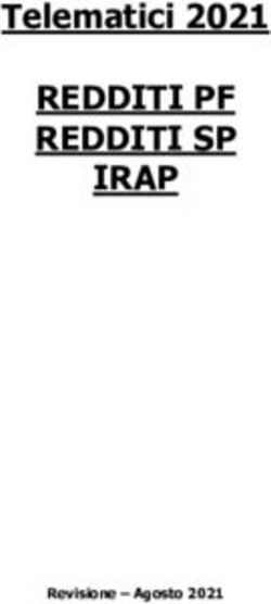 REDDITI PF REDDITI SP IRAP - Telematici 2021