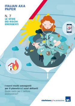ITALIAN AXA PAPER N. 7 - LE SFIDE DEI RISCHI EMERGENTI - AXA Italia