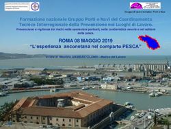 ROMA 08 MAGGIO 2019 "L'esperienza anconetana nel comparto PESCA"