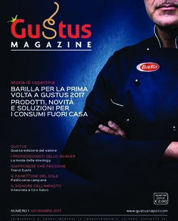 BARILLA PER LA PRIMA VOLTA A GUSTUS 2017 PRODOTTI, NOVIT&agrave; E SOLUZIONI PER I CONSUMI FUORI CASA - Gustus Napoli