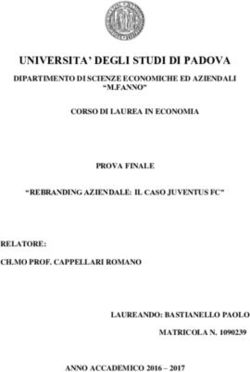 UNIVERSITA' DEGLI STUDI DI PADOVA