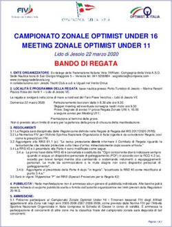 CAMPIONATO ZONALE OPTIMIST UNDER 16 MEETING ZONALE OPTIMIST UNDER 11 - Compagnia della Vela