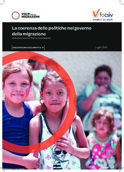 La coerenza delle politiche nel governo della migrazione - di Aurora Ianni e Mattia Giampaolo Luglio 2021