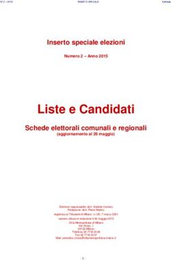 Liste e Candidati Inserto speciale elezioni - Numero 2 - Anno 2015 - Città metropolitana Milano