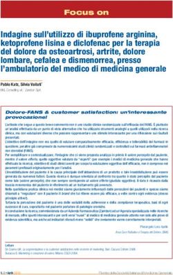 Indagine sull'utilizzo di ibuprofene arginina, ketoprofene lisina e diclofenac per la terapia del dolore da osteoartrosi, artrite, dolore lombare ...