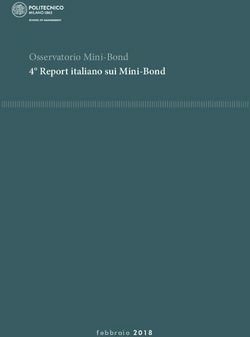 Osservatorio Mini-Bond 4 Report italiano sui Mini-Bond - febbraio 2018