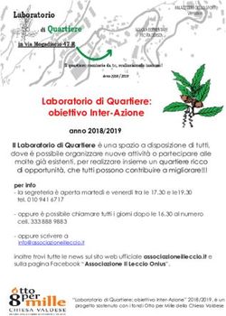 Laboratorio di Quartiere: obiettivo Inter-Azione - Associazione ...