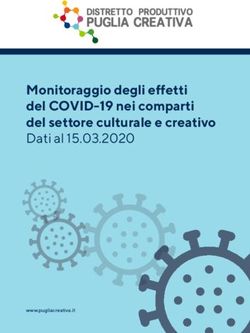 Monitoraggio degli effetti del COVID-19 nei comparti del settore culturale e creativo - Dati al 15.03.2020