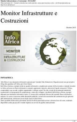 Monitor Infrastrutture e Costruzioni - InfoAfrica