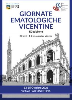 GIORNATE EMATOLOGICHE VICENTINE - IX edizione - 13-15 Ottobre 2021 - 50 anni + 1 di ematologia a Vicenza