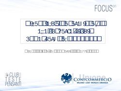 Millennials e Generazione Z: alla scoperta di chi comanderà nel 2020-2050 - Milano, Unione del Commercio, 9 maggio 2019 - Il club delle teste pensanti