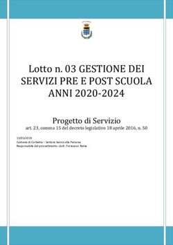 SERVIZI PRE E POST SCUOLA ANNI 2020-2024 - Lotto n. 03 GESTIONE DEI - Corbetta
