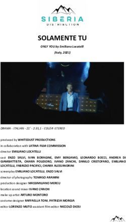 SOLAMENTE TU - Siberia Distribution