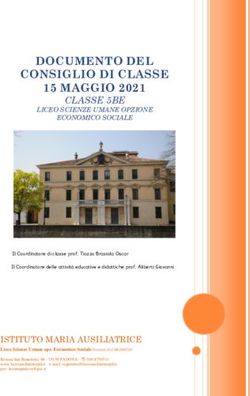 DOCUMENTO DEL CONSIGLIO DI CLASSE 15 MAGGIO 2021 - Liceo Maria Ausiliatrice