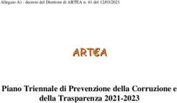 AAARRRTTT€€€AAA Piano Triennale di Prevenzione della Corruzione e della Trasparenza 2021-2023 - Artea