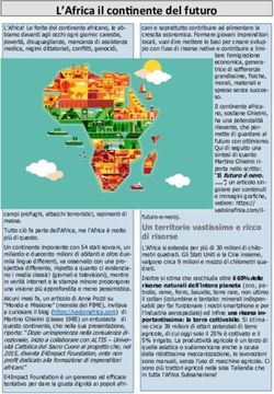 L'Africa il continente del futuro