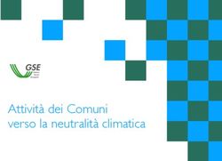 Attività dei Comuni verso la neutralità climatica - Green City ...