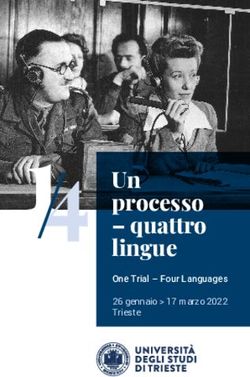 Un processo - quattro lingue - One Trial - Four Languages 26 gennaio 17 marzo 2022 Trieste - Jezik na klik