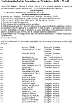 Verbale della Seduta Consiliare del 03 febbraio 2021 - N. 105
