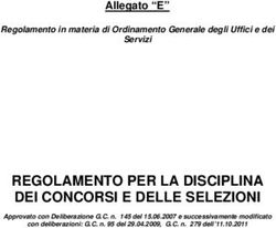 REGOLAMENTO PER LA DISCIPLINA DEI CONCORSI E DELLE SELEZIONI