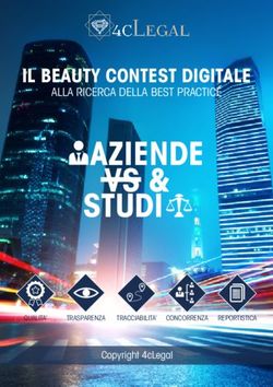 AZIENDE VS & STUDI IL BEAUTY CONTEST DIGITALE - ALLA RICERCA DELLA BEST PRACTICE - 4cLegal