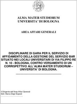 ALMA MATER STUDIORUM UNIVERSITA' DI BOLOGNA AREA AFFARI GENERALI