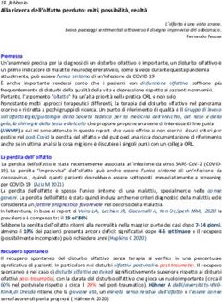 Alla ricerca dell'olfatto perduto: miti, possibilit&agrave;, realt&agrave; - VERSOnonDOVE