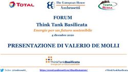 PRESENTAZIONE DI VALERIO DE MOLLI - FORUM Think Tank Basilicata Energie per un futuro sostenibile - The European House ...