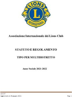 STATUTO E REGOLAMENTO - Associazione Internazionale dei Lions Club TIPO PER MULTIDISTRETTO