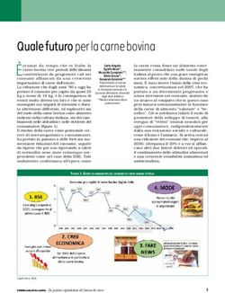 Quale futuro per la carne bovina - Èoramai da tempo che in Italia la - Bovinevet